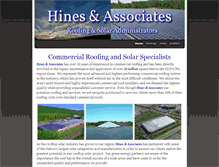 Tablet Screenshot of hinessolarroof.com